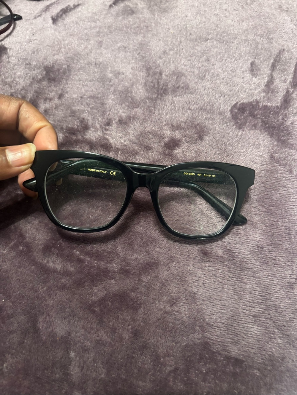 Gucci Black Cat-Eye Optical Glasses